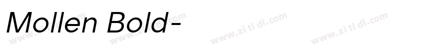 Mollen Bold字体转换